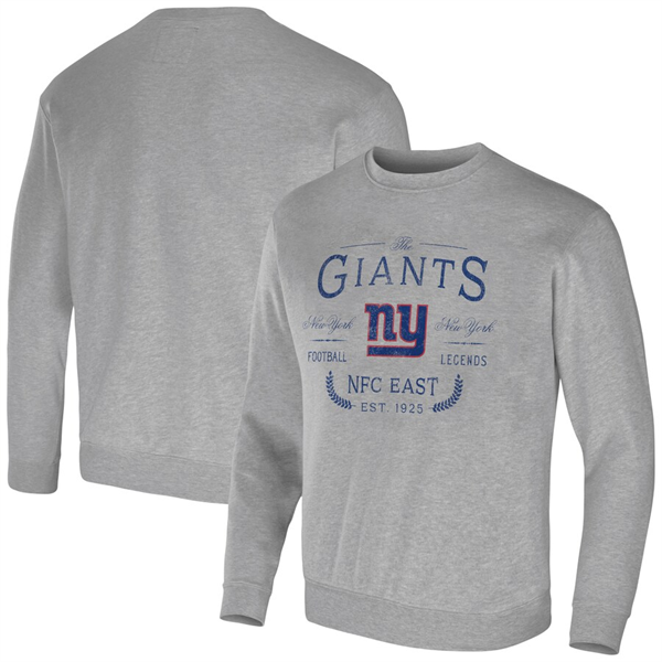 Men's New York Giants Gray Darius Rucker Collection Pullover Sweatshirt